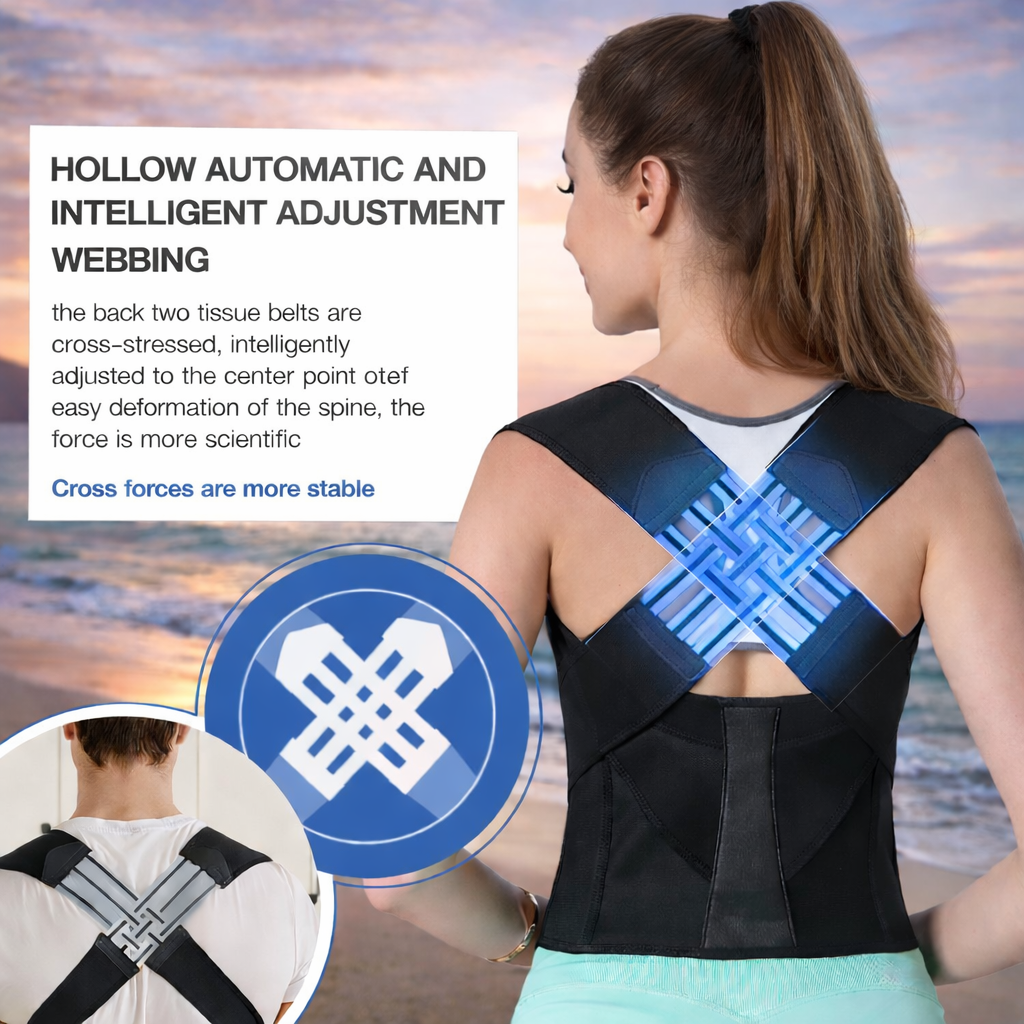 Align Posture Corrector & Back Brace - Adjustable Spine Support for Men & Women